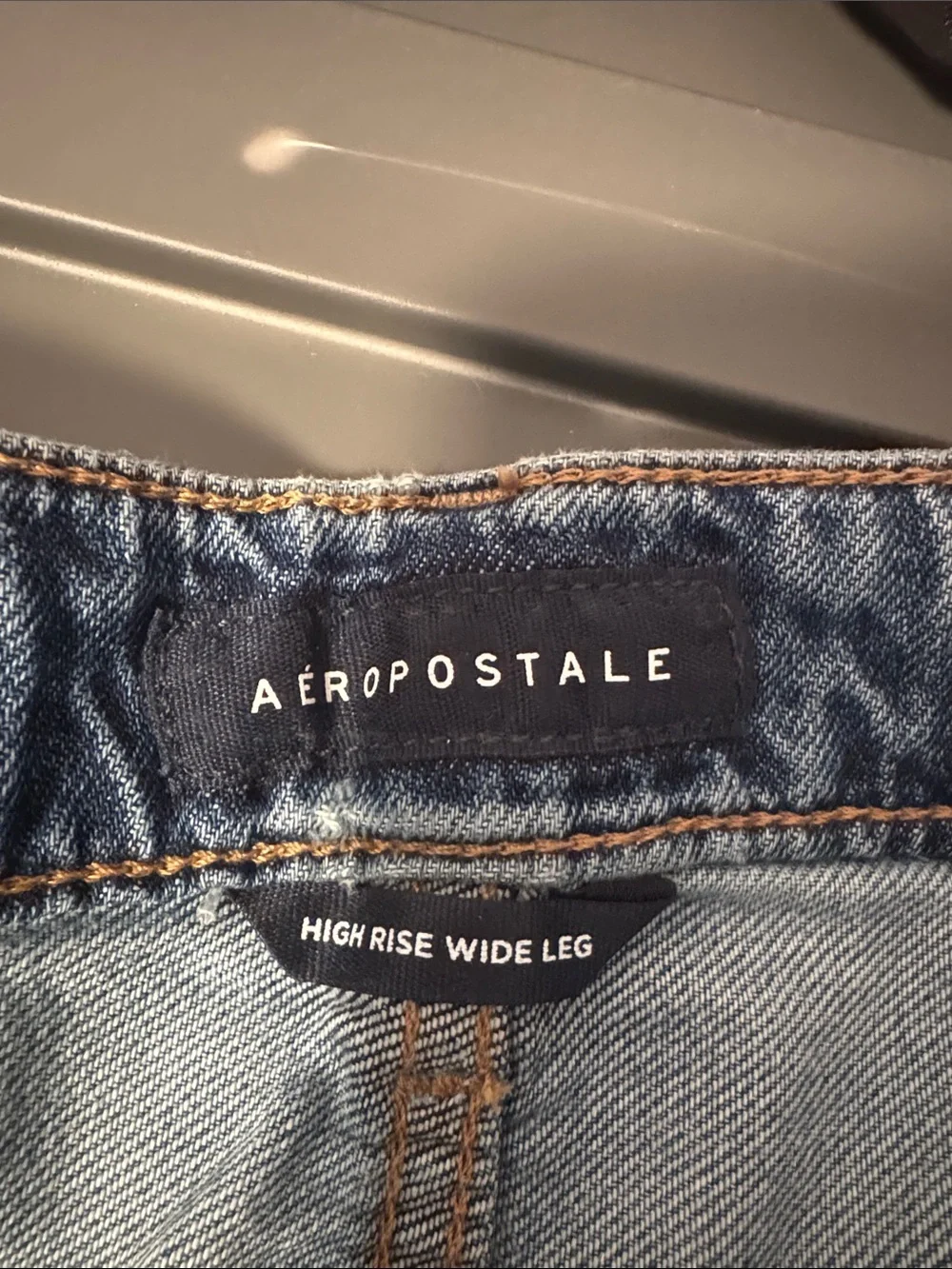 AERO NWT High Rise Wide Leg Jeans - Blue Dark Wash Vintage Inspired Size 12